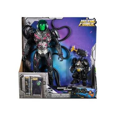 Imagem de DC Comics, Pack 2 Bonecos Brainiac de 30cm vs Batman de 10cm