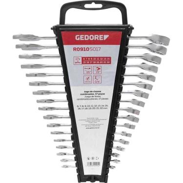 Imagem de Jogo De Chaves Combinadas, 6 Mm A 22 Mm, Aço Cromo Vanádio, 17 Peças, Gedore Red Ostenvonder