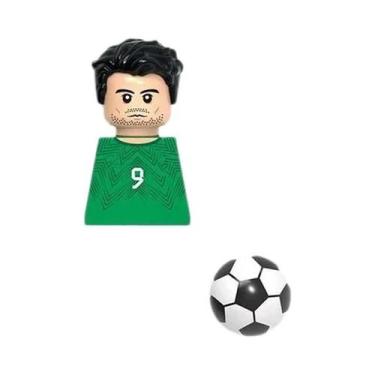 Imagem de Mini Blocos De Montar De Ação Messi Ronaldo Neymar Lewandowski - Brinq