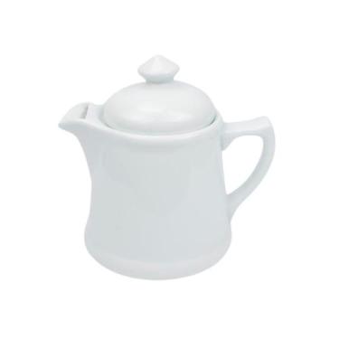 Imagem de Bule Chá 700ml Modelo Texas Mesa Posta em Porcelana Branca - Porcelana