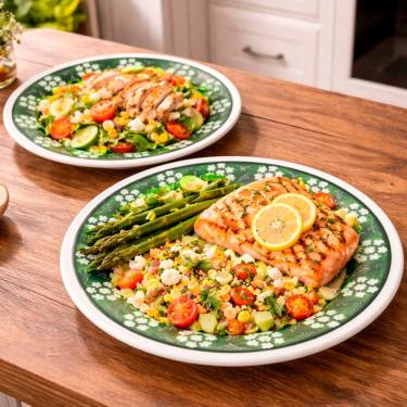 Imagem de Pratos Fundo Sopa Oxford Donna Bosque Kit Jogo 12pçs 21,5cm