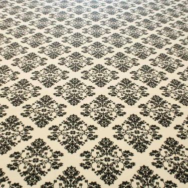 Imagem de Tecido Decoração Estampado Arabesco 1,42 M Largura Preto