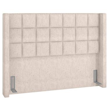 Imagem de Cabeceira Cama Box Casal Queen 160cm Pisa P02 Linho Cru - Mpozenato