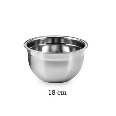 Imagem de Tigela Inox Multiuso Para Cozinha Durável Prática - Top Rio, 18cm