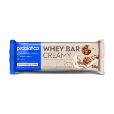 Imagem de Barra de Proteína Whey Bar Probiotica Creamy Sabor Cookies & Cream 38g