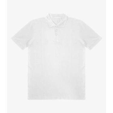 Imagem de Kit 3 Polo Masculina Piquet Básica Select Branco, G1, Branco