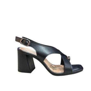 Imagem de Sandália Dakota Y9152 Feminina Salto Grosso 7cm-Feminino