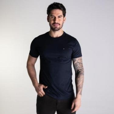Imagem de Camiseta Tommy Hilfiger Básica Azul Marinho-Masculino
