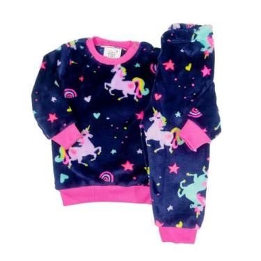 Imagem de Conjunto Fleece Bebê Peluciado Inverno Quentinho Infantil - Fofotinhos