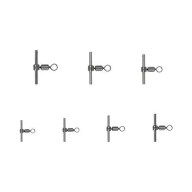 Imagem de Conectores De Linha Giratórios De Pesca DNDYUJU 3 Vias 10-20X Com Rola