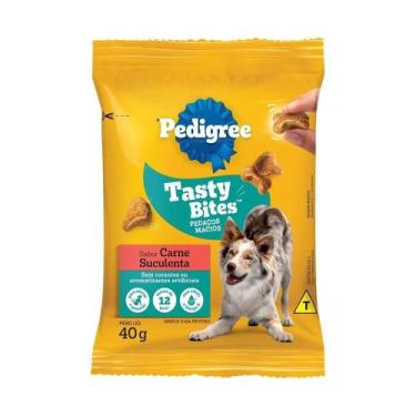 Imagem de Ração para Cães Pedigree Tasty Bites Carne Suculenta 40g - Embalagem c