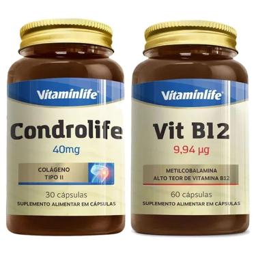 Imagem de Kit Condrolife 30 Cápsulas + Vit B12 60 Cápsulas - Vitaminlife-Masculino