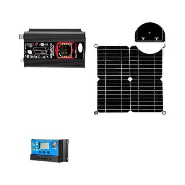 Imagem de Sistema Solar off Grid De 6000W Com Inversor 220V, Controlador 30A, Pa