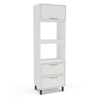 Imagem de Armário Torre Quente 70cm com 2 Portas Basculantes e 1 Gaveta 250025 A