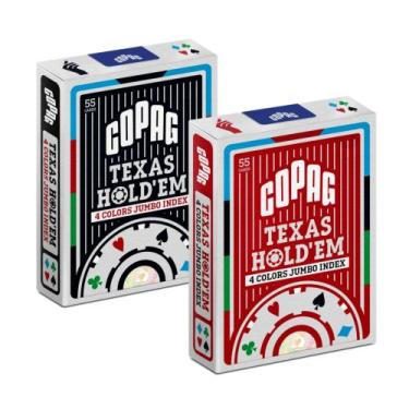 Imagem de Baralho Texas Holdem Naipe 4 Cores 55 Cartas (Sortido e Unitário) Copa