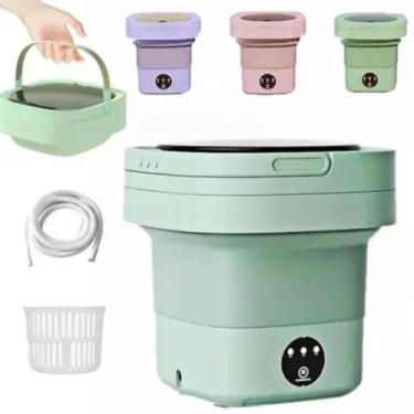 Imagem de Mini Máquina De Lavar Perfeita Para Quem Busca Sustentabilidade Domést