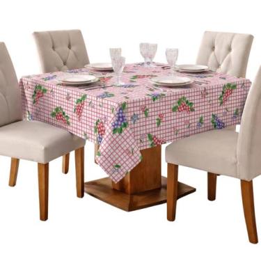 Imagem de Toalha de Mesa Quadrada 4 Cadeiras 1,45M x 1,45M Estampada Oxford Fest