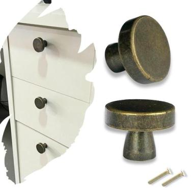 Imagem de Kit 2 Puxador de Gavetas Móveis Cômodas Portas Armários Metal - Compra