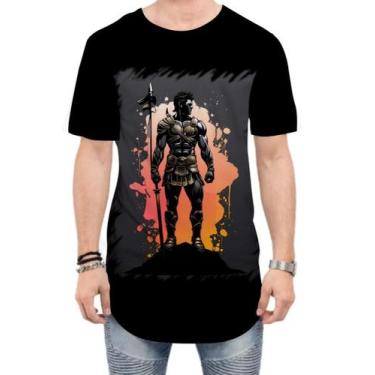 Imagem de Camiseta Longline Gladiador Romano Coliseu 1 - Kasubeck Store®, M