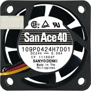 Imagem de Cooler 109P0424H7D01 24V 0.08A 1.92W 3L 3P 40X40X15MM B2 - Sanyo Denki