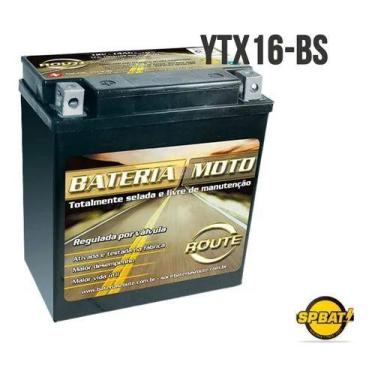 Imagem de BATERIA ROUTE YTX16-BS Tiger 800, Boulevard 1600, Zr1100