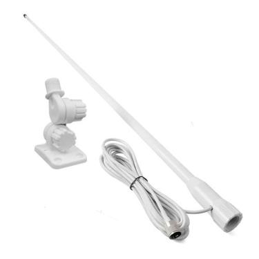 Imagem de Bn1782 - antena vhf em fibra de vidro cor branca 156~163 mhz 4,35 dbd 