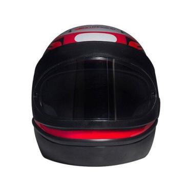 Imagem de Capacete Taurus San Marino Grafic Vermelho tamanho 60, Vermelho, 60
