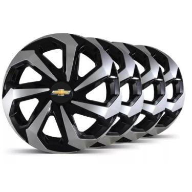 Imagem de 4 Calota Esportiva Spider Aro 14 Prisma 2014 2015 2016 2017 - GM