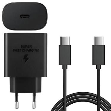 Imagem de Carregador Turbo para Samsung Galaxy A14 A15 A16 A17 25W USB-C Super R