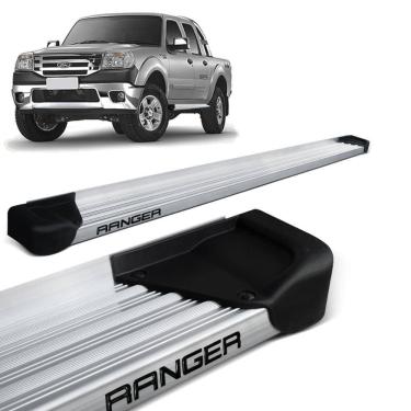 Imagem de Estribo Lateral Ranger Cab. Dupla 1998 a 2012 Aluminio Natural A3 Gtnox
