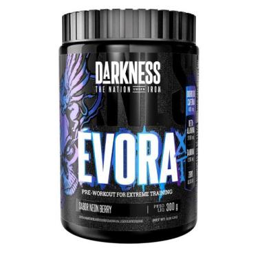 Imagem de Pré-treino Darkness Évora XT Neon Berry 300g com Cafeína - Energia, Fo