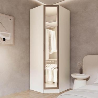 Imagem de Guarda Roupa Modulado 100% Mdf de Canto Oblíquo Reflecta Orion Cabecas