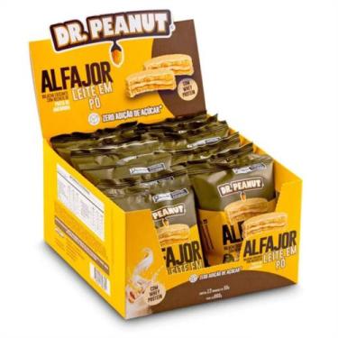 Imagem de Delicioso Alfajor Dr. Peanut Com Whey Protein Cx 12 Unid com 55g cada,