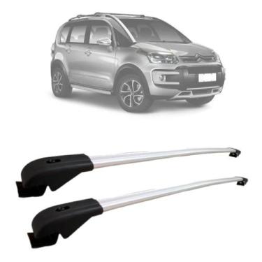 Imagem de Rack De Teto Travessa Citroen Aircross 2010 a 2020 Aluminio MN-5004 Pr