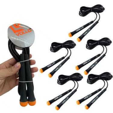 Imagem de Kit 5 Cordas de Pular em PVC Para Treinar Aeróbico VP1075 Vollo Sports