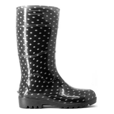 Imagem de Bota Borracha Galocha Cano Longo Macia Impermeavel, Preto, 39 BR