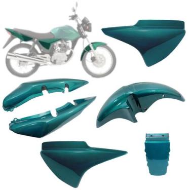 Imagem de Kit Carenagem Honda Titan 150 2005 Verde Boituva Metalico - Pro tork