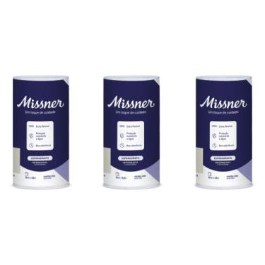 Imagem de Esparadrapo Impermeável Branco 10cm x 4,5m Missner - Kit com 3 Unidade