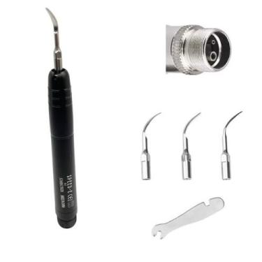 Imagem de Ultrassom Odontológico Portátil Cavitador Scaler 2 furos e 3 ponteiras