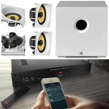 Imagem de Amplificador AAT AUDIOCAST AC-1 G2 + 4 CXS CI6SA +Sub Branco
