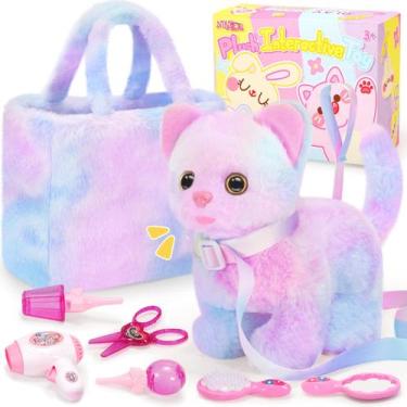 Imagem de Brinquedo de pelúcia para gatos NINAOR Interactive Robot Kitten com ac