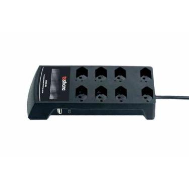 Imagem de Filtro de Linha TS Shara, Protetor, 10A, Bivolt, 8 Tomadas, USB, Antir