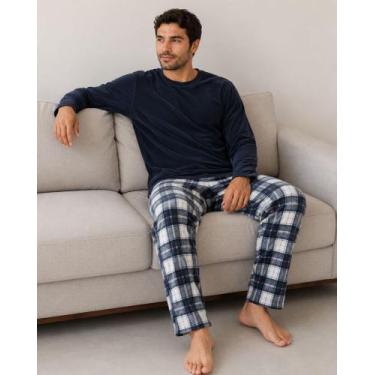 Imagem de Pijama De Plush Frio Inverno Quentinho Adulto Envio Imediato - Bella, 
