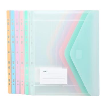 Imagem de 6 Un. Envelope Plástico Divisória Fichário Pasta Acessórios