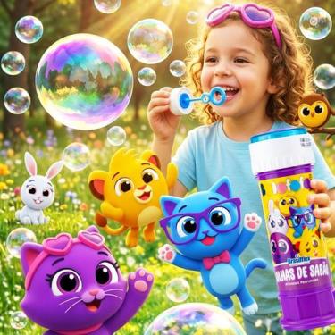 Imagem de Brinquedo Bolha Sabao 60ml Bolofofos Agua Infantil Atoxico