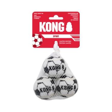 Imagem de Brinquedo Kong WC26 Sport Soccer Balls Pack 3 Unidades Para Cães - Peq