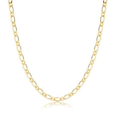 Imagem de Corrente Masculina Elos 1x1 Folheada Ouro Zircônia - Radhau Joias, 65c