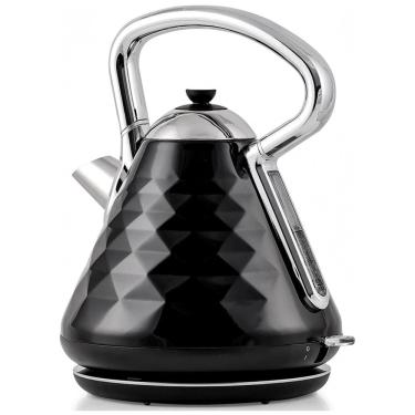 Imagem de Chaleira Elétrica 1,7L em Aço inoxidável com Desligamento Automático e Proteção Contra Fervura a Seco, 1500W, OVENTE, Preta