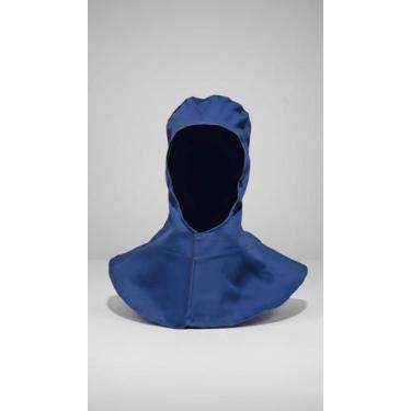 Imagem de Capuz Soldador Antichama Brim Azul 2 Unid - Congratulations Store
