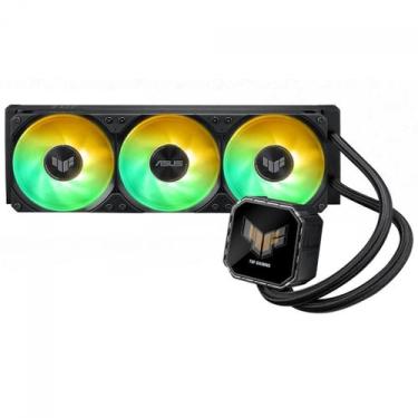 Imagem de Water Cooler Asus TUF Gaming LC III, 360mm, ARGB, Intel-AMD, Preto, 90